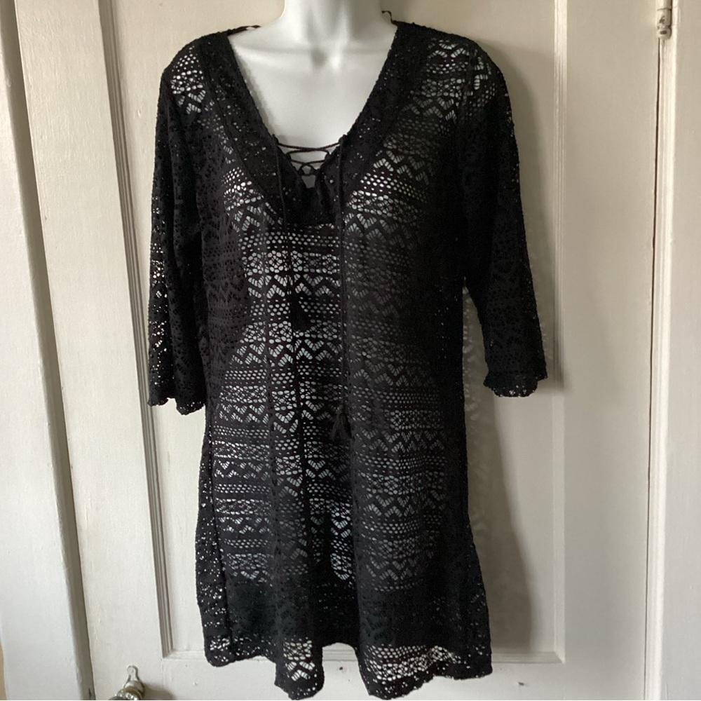 Stylish Swimwear Black Coverup, XL, NWT